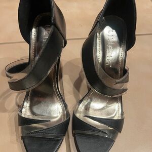 LILIANA Black Strappy Heels